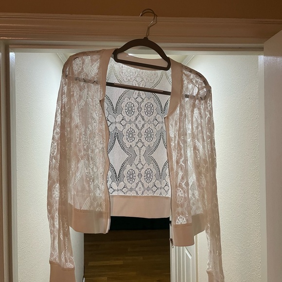 Jackets & Blazers - Sheer Lace Cardigan